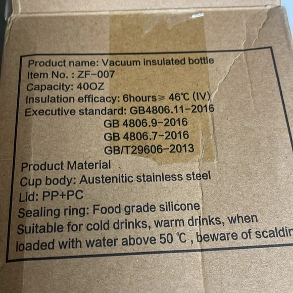 40 ounce vacuum insulated cup with handle stainless steel thermos (hot/cold) - Picture 8 of 10